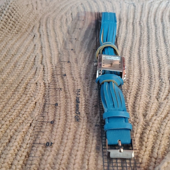 Strada Blue Leather Watch - Picture 5 of 8